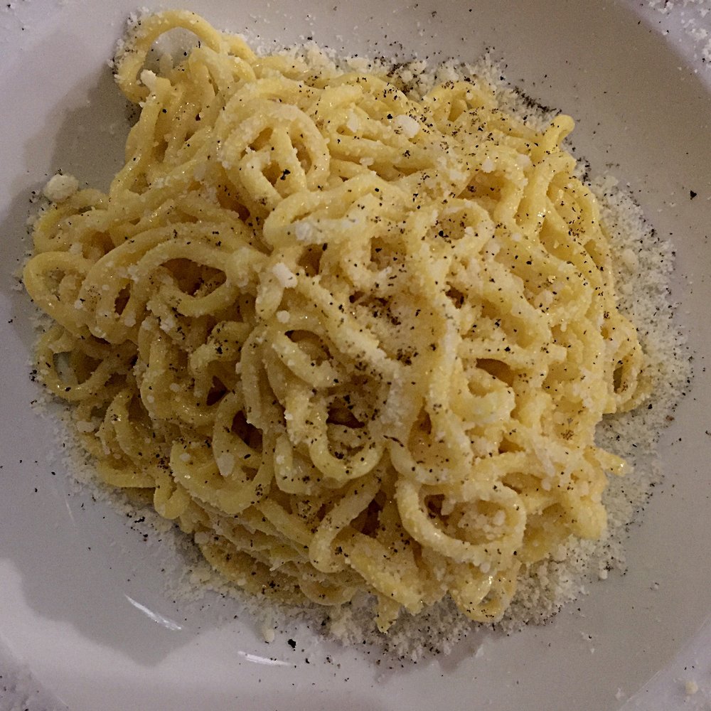 Cacio e Pepe at Roscioli. Don't even think of coming here without a reservation!
